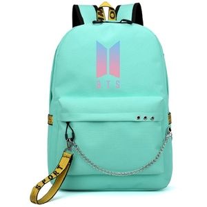 Korean Fashion BTS Backpack with USB charge port